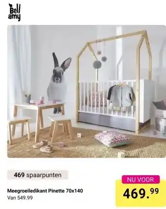 Van Asten BabySuperstore Meegroeiledikant Pinette aanbieding