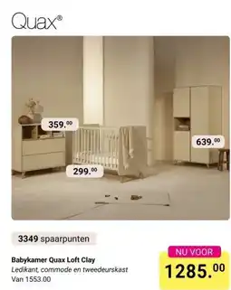 Van Asten BabySuperstore Babykamer Quax Loft Clay aanbieding