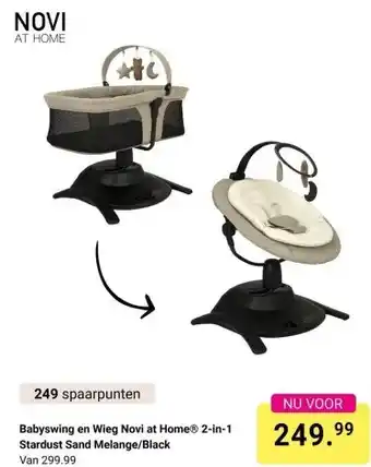 Van Asten BabySuperstore Babyswing en Wieg Novi at HomeⓇ 2-in-1 aanbieding