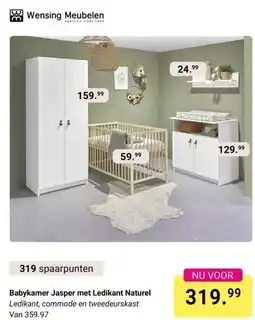 Van Asten BabySuperstore Babykamer Jasper met Ledikant Naturel aanbieding