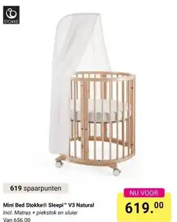 Van Asten BabySuperstore Mini Bed Stokke® Sleepi™ V3 Natural aanbieding