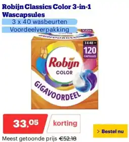 Bol.com Robijn Classics Color 3-in-1 Wascapsules aanbieding