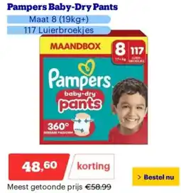 Bol.com Pampers Baby-Dry Pants aanbieding