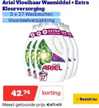 Bol.com Ariel Vloeibaar Wasmiddel + Extra Kleurverzorging aanbieding