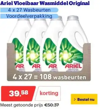 Bol.com Ariel Vloeibaar Wasmiddel Original aanbieding