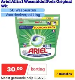 Bol.com Ariel All in 1 Wasmiddel Pods Original aanbieding