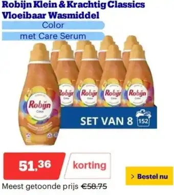 Bol.com Robijn Klein & Krachtig Classics Vloeibaar Wasmiddel aanbieding