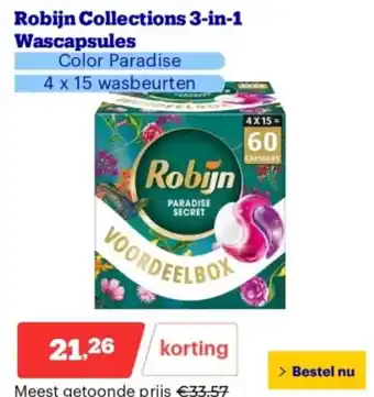 Bol.com Robijn Collections 3-in-1 Wascapsules aanbieding