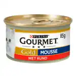 Welkoop Gourmet Gold - Kattenvoer - Rund - 85 gram aanbieding