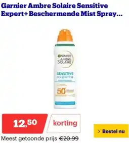 Bol.com Garnier Ambre Solaire Sensitive Expert+Beschermende Mist Spray aanbieding