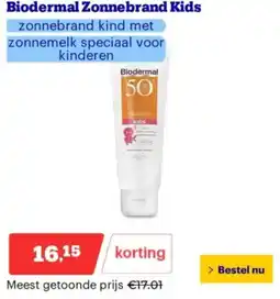 Bol.com Biodermal Zonnebrand Kids aanbieding