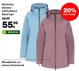 Welkoop Veleste dames softshell Saartje aanbieding