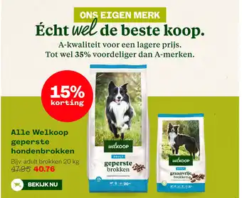 Welkoop Alle Welkoop geperste hondenbrokken aanbieding