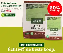 Welkoop Alle Welkoop 3 in 1 gazonmest aanbieding