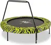 Bol.com EXIT Tiggy junior trampoline met veiligheidsnet ø140cm - zwart/groen aanbieding