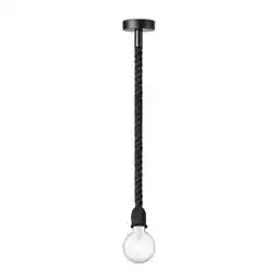 Praxis Home Sweet Home hanglamp Leonardo zwart touw E27 aanbieding