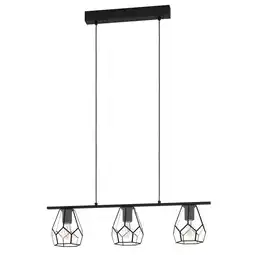 Praxis EGLO hanglamp Mardyke zwart 3xE27 40W aanbieding