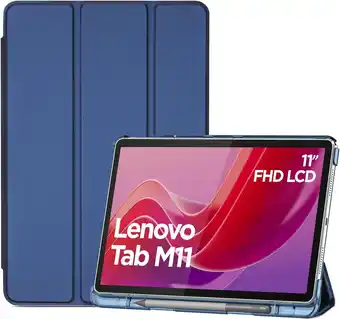 Amazon ProCase Hoes voor 11 Lenovo Tab M11 2024 met pennenhouder, ultradun en licht Smart Case Cover- Navy aanbieding