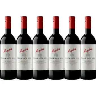 Albert Heijn Penfolds Koonunga hill shiraz cabernet 6 flessen aanbieding