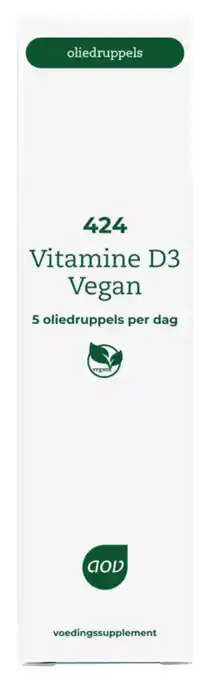 De Online Drogist AOV 424 Vitamine D3 Vegan Druppels aanbieding