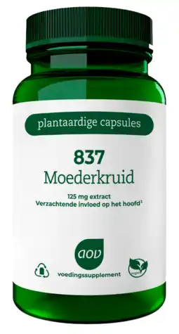 De Online Drogist AOV 837 Moederkruid Capsules aanbieding