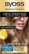 Bol.com 3x Syoss Color Oleo Intense 8-50 Natuurlijk Asblond aanbieding