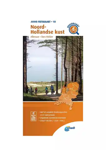 ANWB ANWB Fietskaart 10- Noord-Holland Kust aanbieding