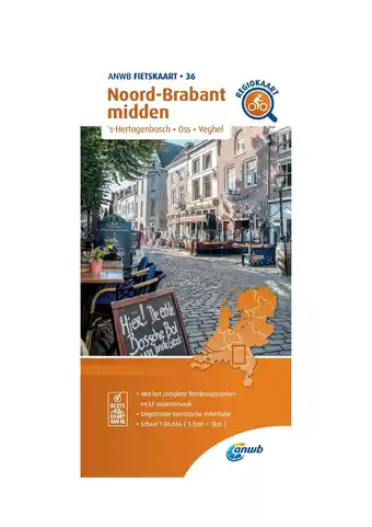 ANWB ANWB Fietskaart 36 Noord-Brabant Midden aanbieding