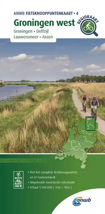 ANWB ANWB Fietskaart Knooppuntenkaart 4 Groningen-West aanbieding