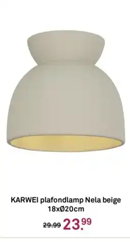 Karwei KARWEI plafondlamp Nela beige aanbieding