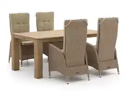 Kees Smit Intenso Fabrizi/ROUGH-X 180cm dining tuinset 5-delig verstelbaar aanbieding