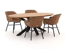 Kees Smit Hartman Delphine/Stephanie 200cm dining tuinset 5-delig aanbieding