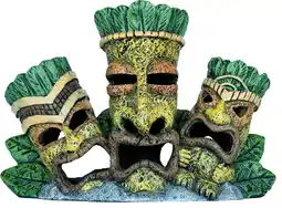 Intratuin SuperFish aquarium decoratie Tiki 3 maskers 23 x 10 x 16 cm aanbieding
