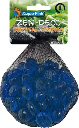 Intratuin SuperFish aquarium decoratie kiezelstenen blauw 300 g aanbieding