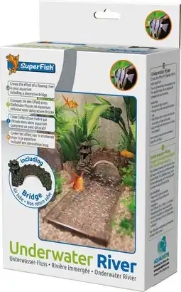 Intratuin SuperFish aquarium decoratie onderwater rivier 16,4 x 8,4 x 29 cm aanbieding