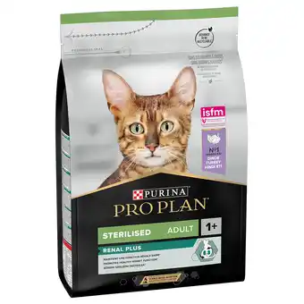 Zooplus 25% korting! Purina Pro Plan droogvoer 2 x 3 kg - Sterilised Adult Renal Plus Kalkoen (2 x 3 kg) aanbieding