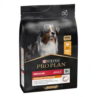 Zooplus 25% Korting! PURINA PRO PLAN droogvoer 2 x 3 kg - Medium Adult Everyday Nutrition aanbieding