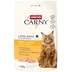 Zooplus Voordeelpakket: 2x10kg animonda Carny Large Breed kip + zalm droogvoer voor katten aanbieding