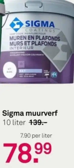 Karwei Sigma muurverf aanbieding