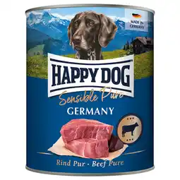 Zooplus 6x800g Sensible Pure Germany (Rund) Happy Dog Hondenvoer aanbieding