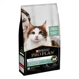 Zooplus 25% korting! Purina Pro Plan droogvoer 2 x 3 kg - LiveClear Sterilised Adult Kalkoen (2 x 1,4 kg) aanbieding