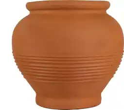 Intratuin Mega Collections bloempot Sparta Mpala bruin / oranje D 40 H 38,5 cm aanbieding