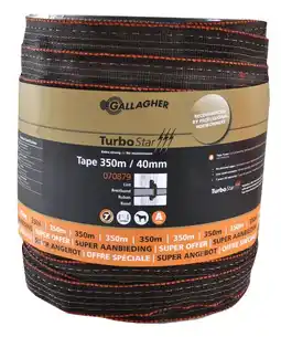 Welkoop Gallagher TurboStar 40mm - Schriklint - 350 meter - 350 meter aanbieding