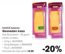 HANOS HANOS Selektie Gesneden kaas aanbieding