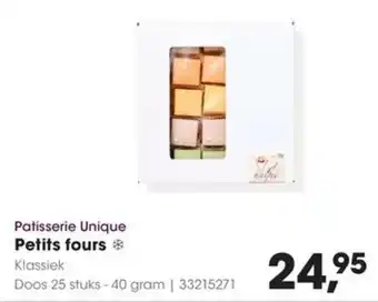 HANOS Patisserie Unique Petits fours aanbieding