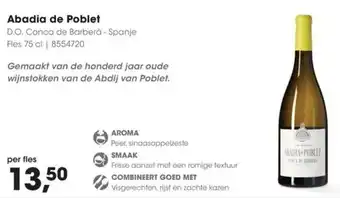 HANOS Abadia de Poblet aanbieding