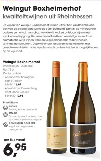 HANOS Weingut Boxheimerhof aanbieding