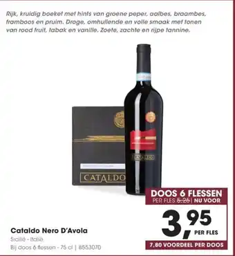 HANOS Cataldo Nero D'Avola aanbieding