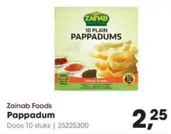 HANOS Zainab Foods Pappadum aanbieding