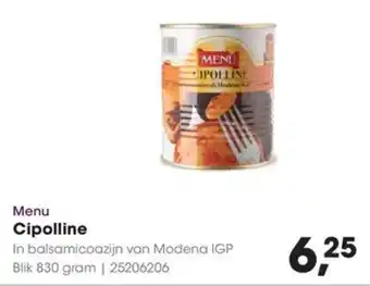 HANOS Menu Cipolline aanbieding